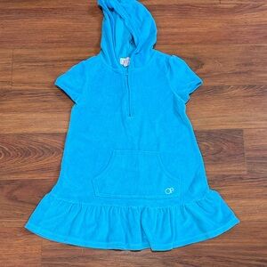 OP Bright Blue Kids Hooded Coverup